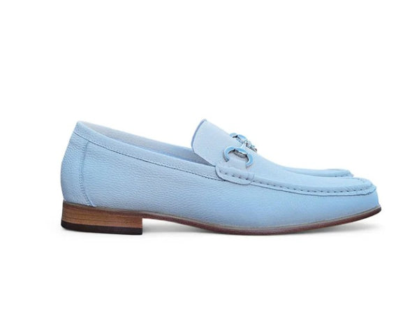 Carrucci Leather Loafer - Bone