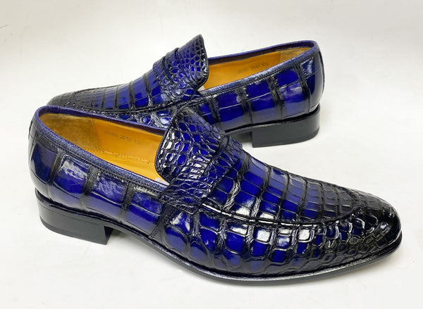 Ugo Vasare Alligator Loafer - Electric Blue