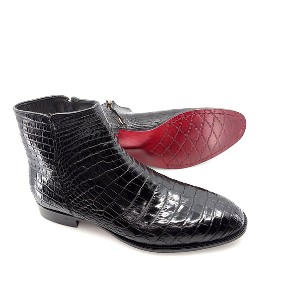 Maurice Custom Alligator Horse Heels Collab With Mr.Maximoff - Black