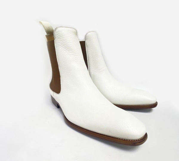 Mezlan Deerskin Boot - Bone
