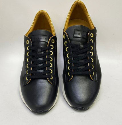 Mezlan Shoes Leather Sneaker - Black/Gold