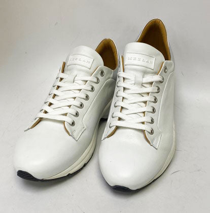 Mezlan Shoes Leather Sneaker - White/Silver