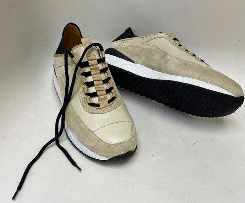 Mezlan Shoes Leather Sneaker - Bone/Multi