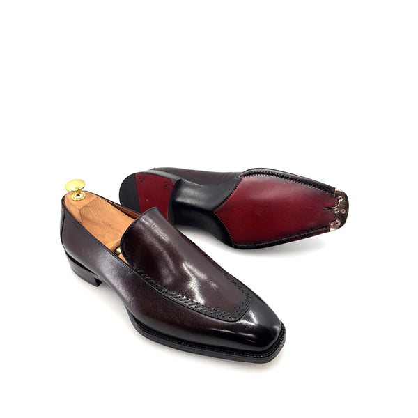Maurice Leather Venetian Loafer - Brown