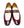 C&E Shoes Calfskin Penny Loafer - Red/White