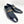 C&E Shoes Leather Fabric Loafer - Black