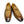 C&E Shoes Leather Fabric Loafer - Cognac
