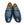 C&E Shoes Leather Fabric Loafer - Navy