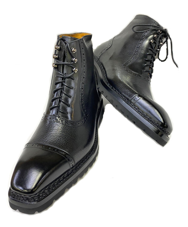 Ugo Vasare David Calfskin Boot - Black
