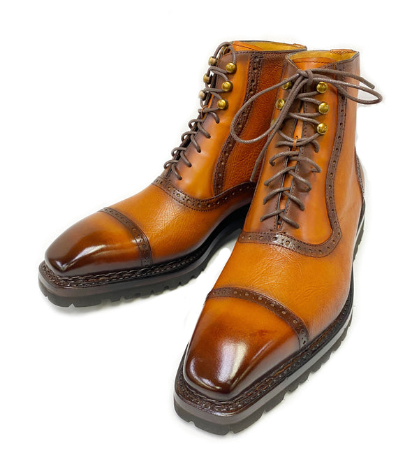 Ugo Vasare David Calfskin Boot - Tan