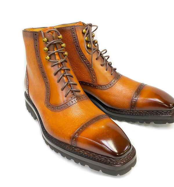 Ugo Vasare David Calfskin Boot - Tan