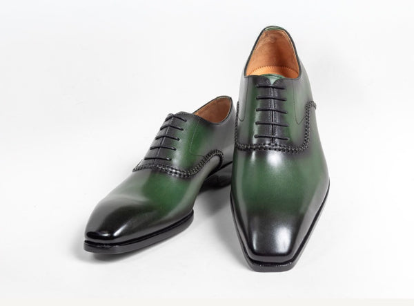 Ugo Vasare Leather Oxford - Green