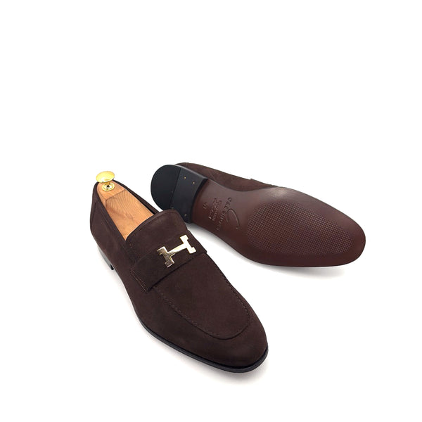 C Collection Suede H Loafer - Brown