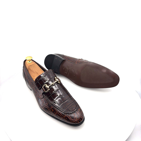 C Collection Leather Loafer - Brown