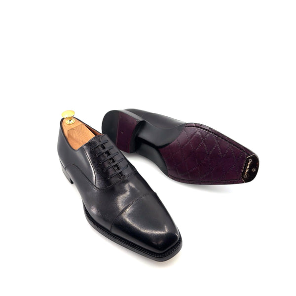 Maurice Leather Lace-Up Oxford - Black