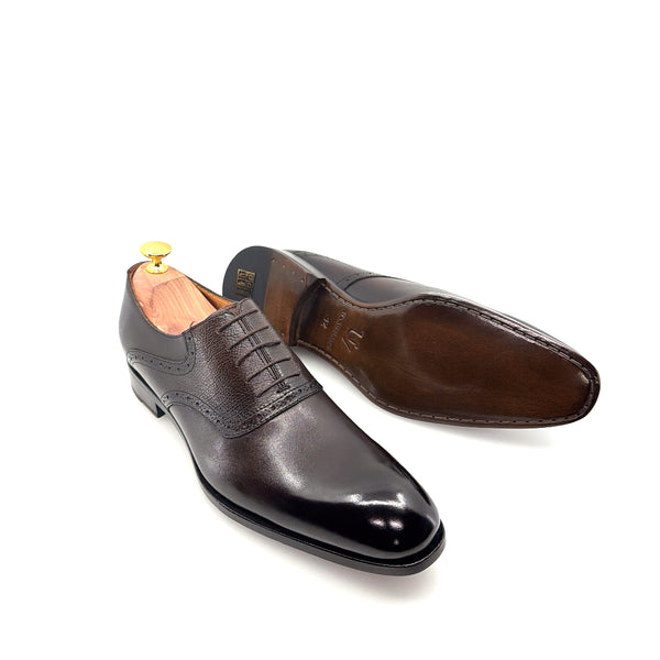 Ugo Vasare Leather Lace-Up Oxford - Dark/Brown