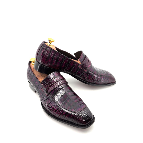 Maurice Custom Made Mirage Alligator Loafer - New Purple