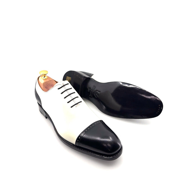 Ugo Vasare Anthony Calfskin Oxford - Black/Bone