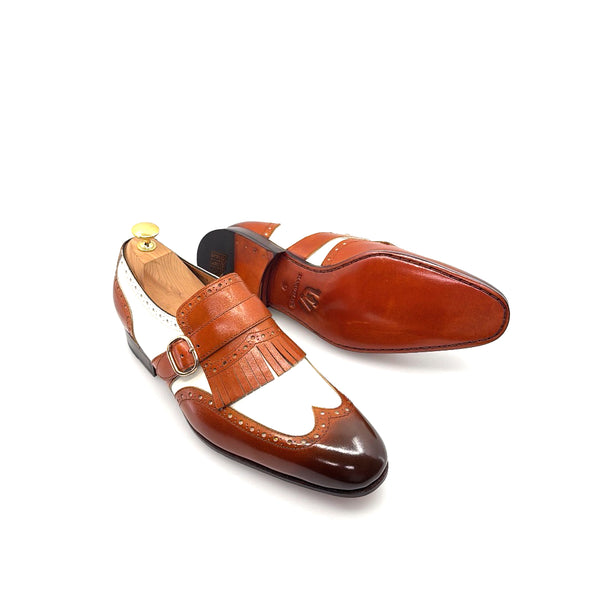 Ugo Vasare Calfskin Loafer - Camel/Cream