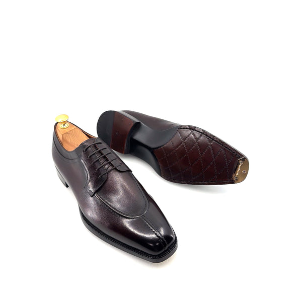 Maurice Leather Lace-Up Oxford - Brown