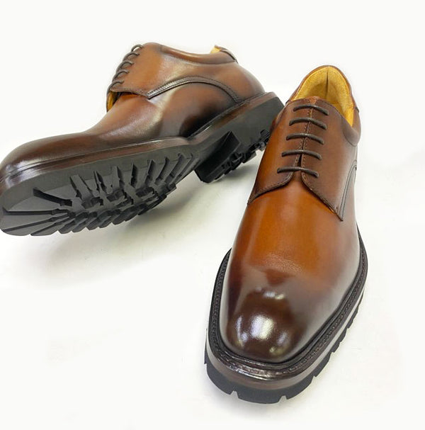 Ugo Vasare Mason Calfskin Oxford - Tobacco