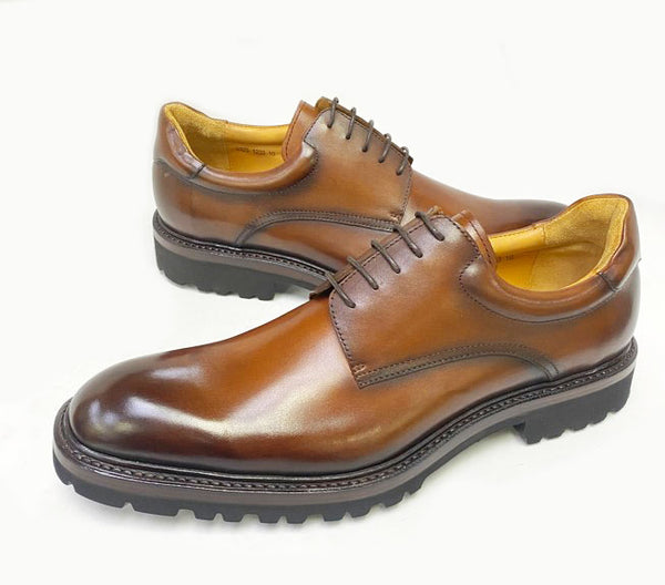 Ugo Vasare Mason Calfskin Oxford - Tobacco