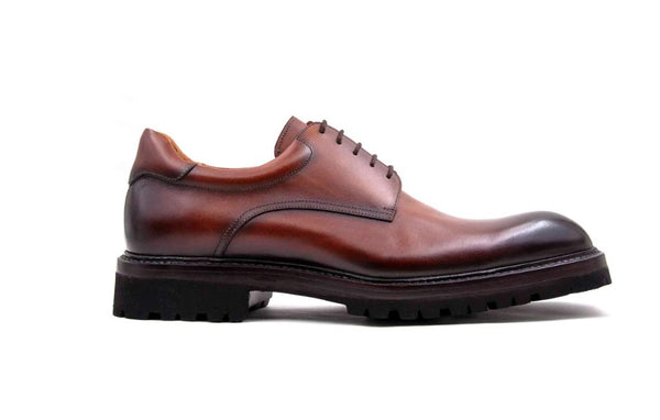 Ugo Vasare Mason Calfskin Oxford - Tobacco