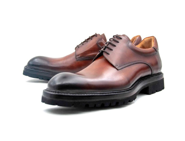 Ugo Vasare Mason Calfskin Oxford - Tobacco