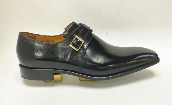 Ugo Vasare Calfskin Monkstrap - Black