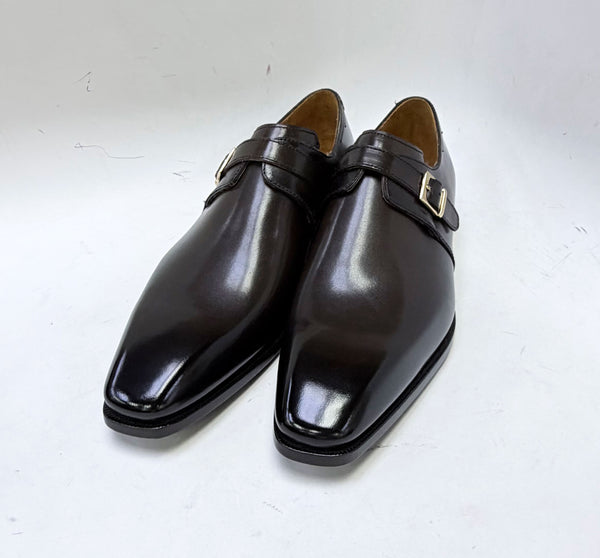 Ugo Vasare Calfskin Monkstrap - Brown