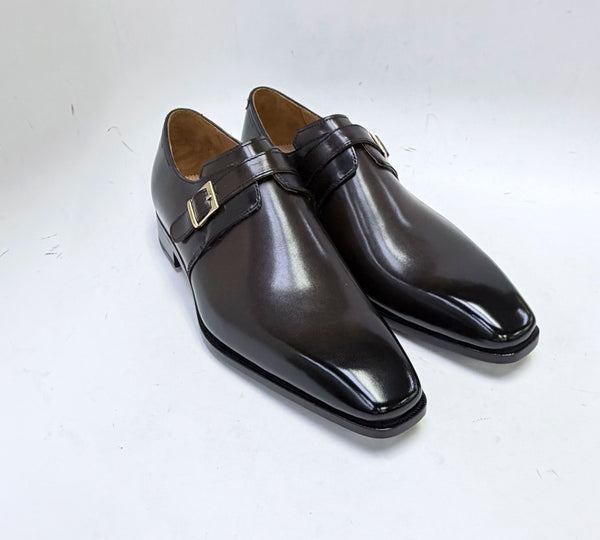 Ugo Vasare Calfskin Monkstrap - Brown