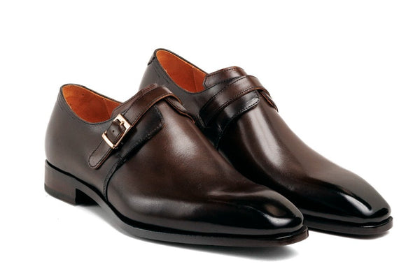 Ugo Vasare Calfskin Monkstrap - Brown