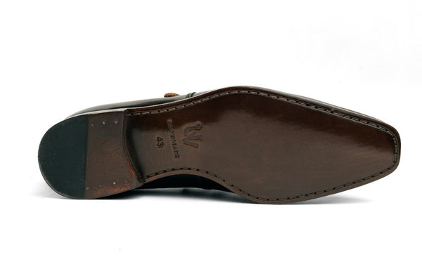 Ugo Vasare Calfskin Monkstrap - Brown