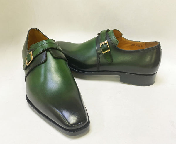 Ugo Vasare Calfskin Monkstrap - Green