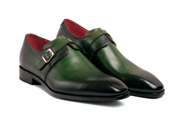 Ugo Vasare Calfskin Monkstrap - Green