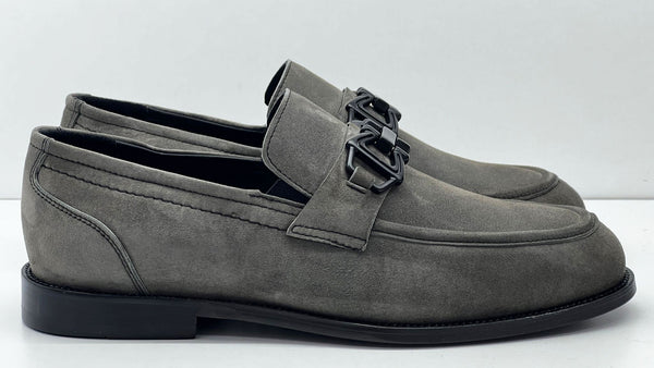 C Collection Suede Belt - Grey