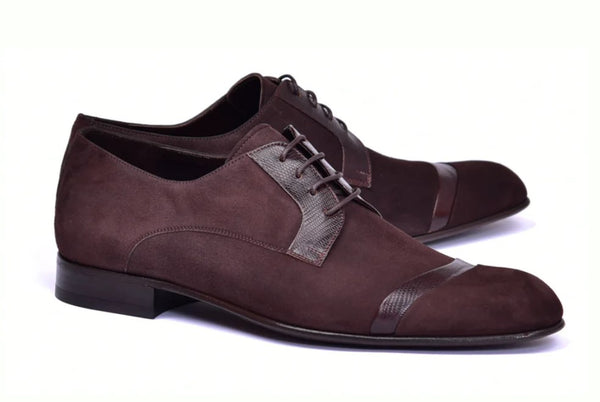 Corrente Suede Lizard Oxford - Brown