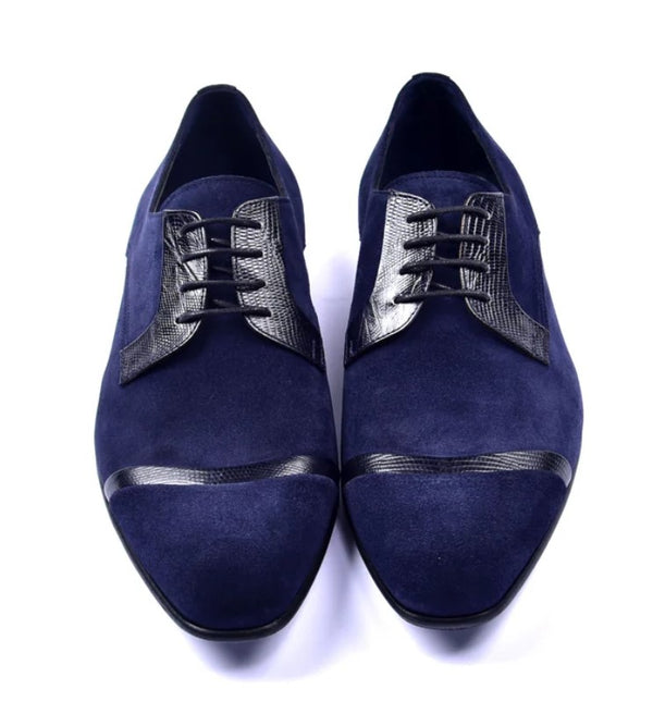Corrente Suede Lizard Oxford - Navy