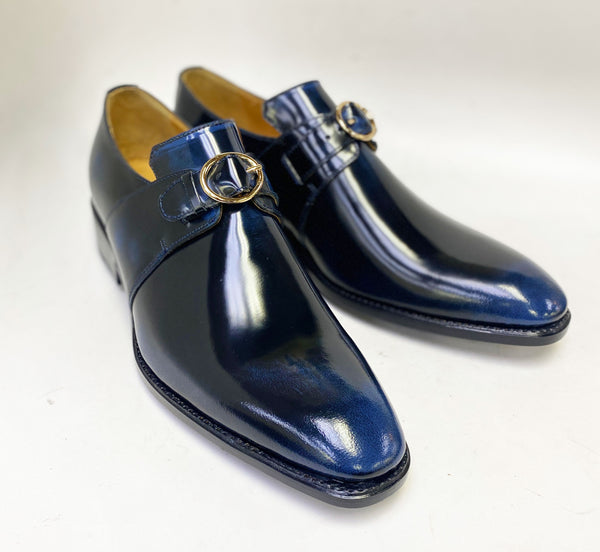 Ugo Vasare Patent Leather Slip-On - Blue