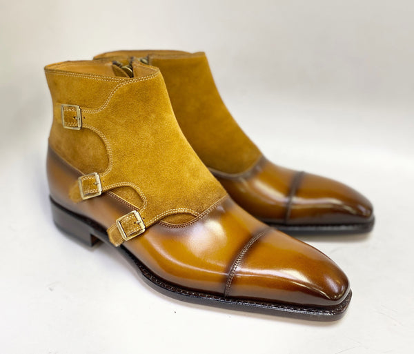 Ugo Vasare Leather Suede Boot - Camel