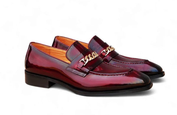Carrucci Amber Patent Loafer - Burgundy