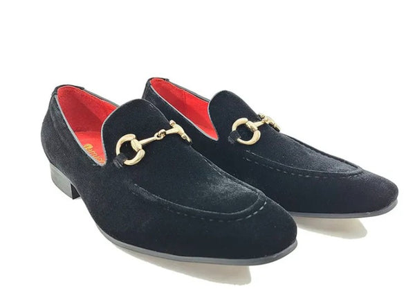 C&E Velvet Loafer - Black