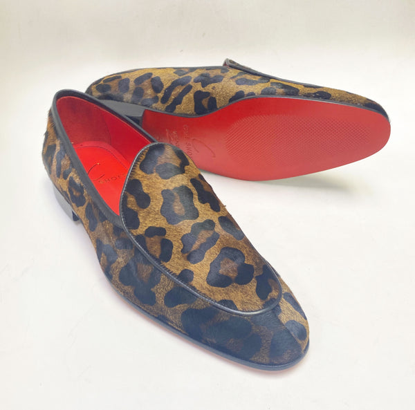 C Collection Leopard Hair Loafer - Brown