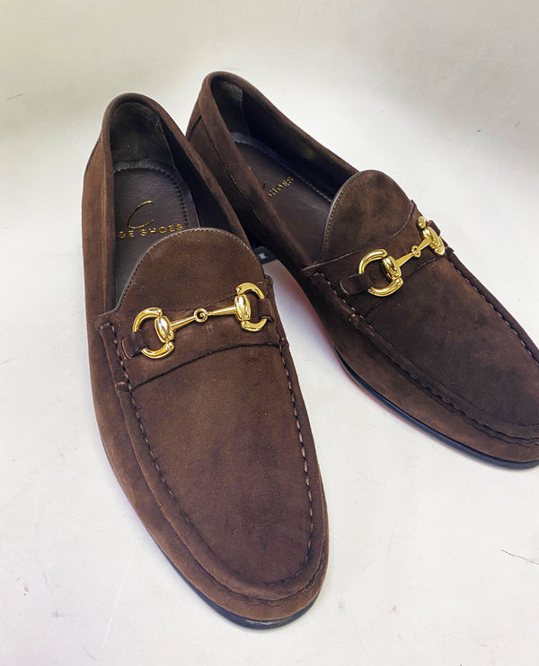 C Collection Suede Loafer - Brown