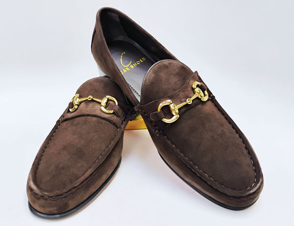 C Collection Suede Loafer - Brown