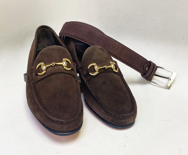 C Collection Suede Loafer - Brown