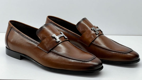 C Collection Nappa Leather H Loafer - Brown