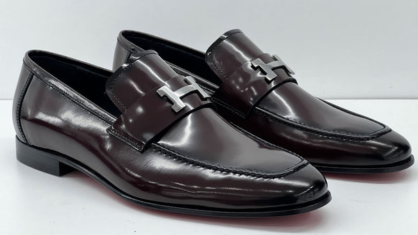 C Collection Nappa Leather H Loafer - Burgundy