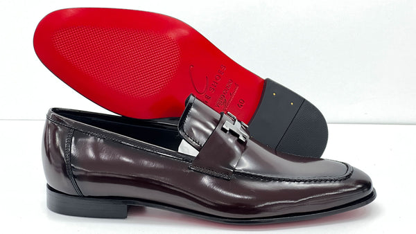 C Collection Nappa Leather H Loafer - Burgundy