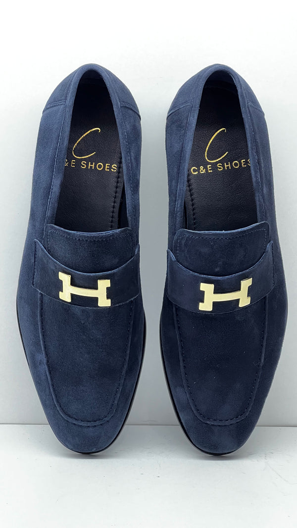 C Collection Suede H Loafer - Blue